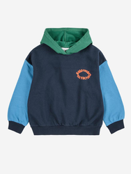 Bobo Choses Bluza z kapturem Tic Tac Toe Color Block