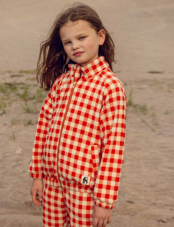 Mini Rodini Bluza polarowa w kratę Gingham