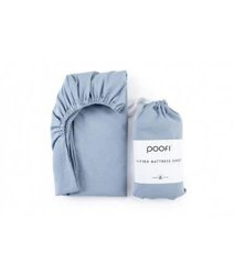 Poofi - Prześcieradło Organic 70x140 - Dusty blue