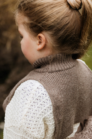 Mimimi - Komin z wełny merino dla dzieci - espresso