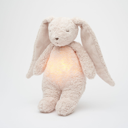MOONIE 2.0 Szumiący Króliczek Organic z Lampką - Rose