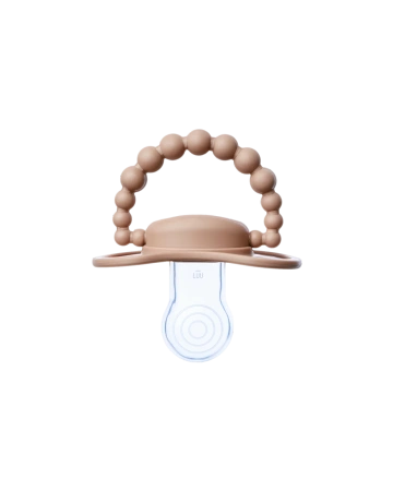 LUU Kids - Smoczek pozycjonujący - Milk Hazelnut