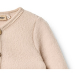 Wheat - Kardigan z wełny merino Kari - Pale lilac