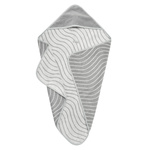 LEANDER - ręcznik z kapturem, Woodland, Cool Grey
