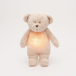 MOONIE 2.0 Szumiący Miś Organic z Lampką - Rose