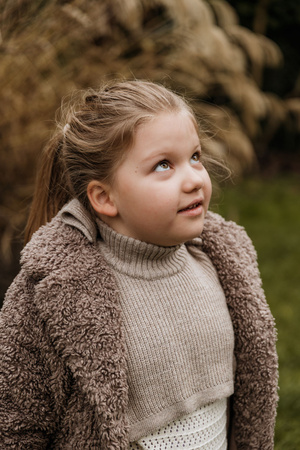 Mimimi - Komin z wełny merino dla dzieci - beż