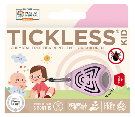 Tickless - Urządzenie chroniące przed kleszczami KID - Pink