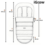 Zaffiro - Regulowany śpiwór iGrow Nordico - Taupe