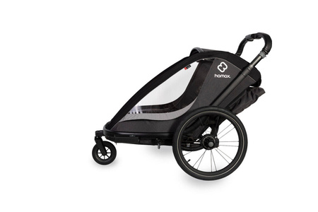 Hamax - Przyczepka rowerowa COCOON, podwójna - Grey/black