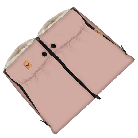 Zaffiro - Mufka do wózka Aspen - Baby pink