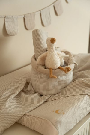 Little Dutch Otulacz muślinowy 120 x 120 cm Pure Soft Beige
