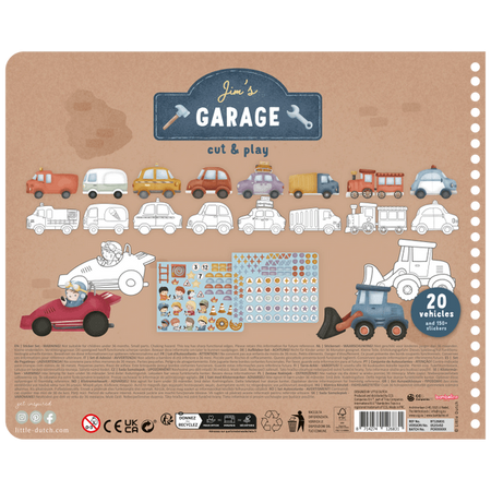 Little Dutch Kreatywny zeszyt z nożyczkami Jim & Friends