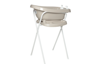 Bébé-Jou Zestaw Wanienka Thermo Taupe + Stojak do wanienki 98 cm Taupe