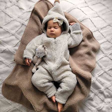 Zaffiro - Koc wełniany Nevada 75x100cm Brown