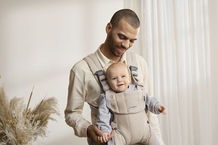 BABYBJORN - nosidełko Harmony, Woven Jasny Beż melanż