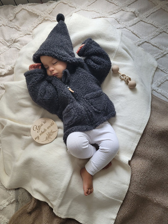 Koc bawełniany Oslo  ecru