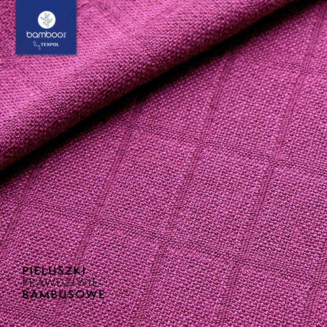 Bamboo line - Pieluszka bambusowa CLASSIC 75x75cm - Magenta