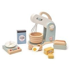 Drewniany mikser z zestawem do pieczenia, Mini Chef, Tender Leaf Toys