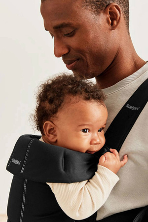 BABYBJORN MINI Woven – nosidełko, Czarny