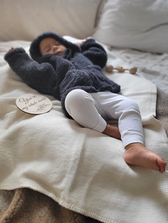 Koc bawełniany Oslo  ecru