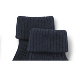 Wheat 2-pak skarpetek wełnianych w prążki Ziggy - Navy