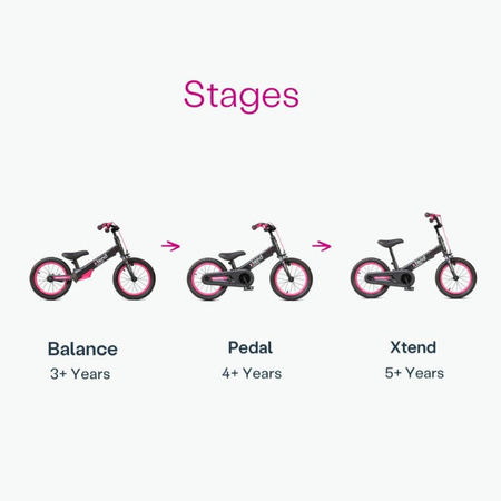 smarTrike - Rowerek 3w1 -  Xtend Bike - Pink