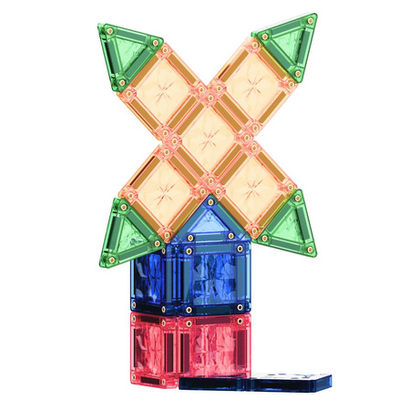 Cleverclixx - Klocki magnetyczne Mini Tiles Pack Pastel 28 el.