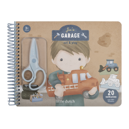 Little Dutch Kreatywny zeszyt z nożyczkami Jim & Friends