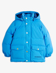 Mini Rodini Kurtka puchowa Solid heavy - niebieska