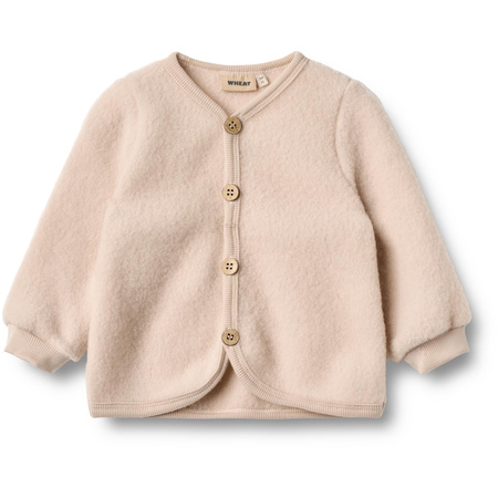 Wheat - Kardigan z wełny merino Kari - Pale lilac