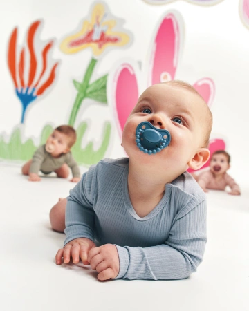 Smoczek pozycjonujący LUU Kids Cloudy Blue