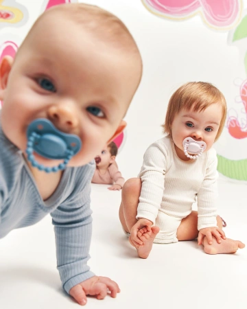 Smoczek pozycjonujący LUU Kids Cloudy Blue