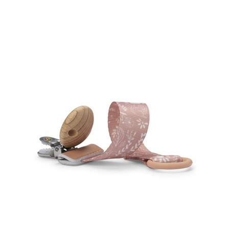 Elodie Details - Drewniana zawieszka do smoczka - Monkey Sunrise Pink 