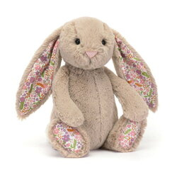 JellyCat - Króliczek z Kwiecistymi Uszami Beżowy „Petal” 18 cm