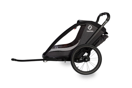 Hamax - Przyczepka rowerowa COCOON, podwójna - Grey/black