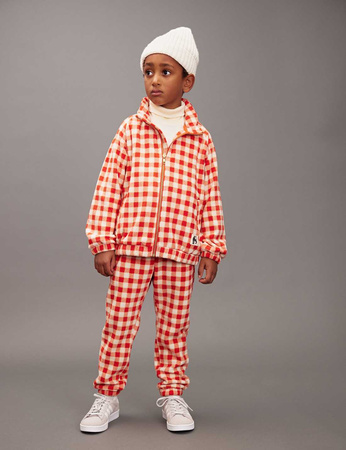 Mini Rodini Spodnie polarowe w kratę Gingham
