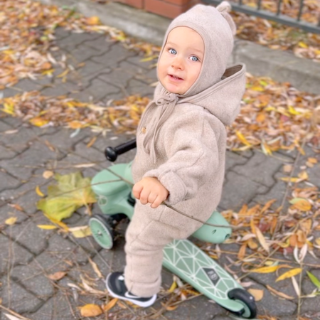 Engel Natur - Kombinezon z kapturem  z wełny merino - Saffran Melange