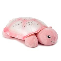 Cloud b® Twinkling Twilight Turtle™ Pink - Lampka nocna z projekcją świetlną - Żółw różowy