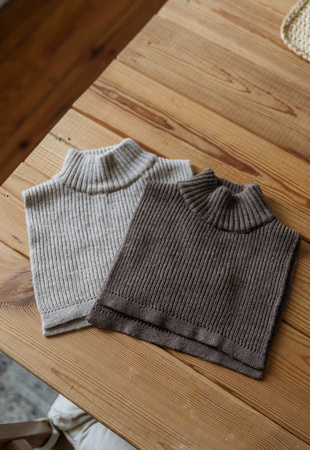 Mimimi - Komin z wełny merino dla dzieci - espresso