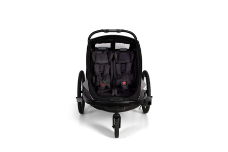 Hamax - Przyczepka rowerowa COCOON, podwójna - Grey/black
