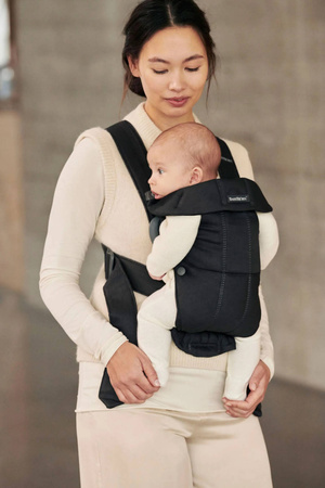 BABYBJORN MINI Woven – nosidełko, Czarny