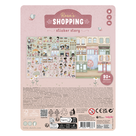 Little Dutch Książeczka z naklejkami Rosa na zakupach