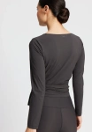 Rethinkit - Bluzka damska Tee Valencia - Almost Black