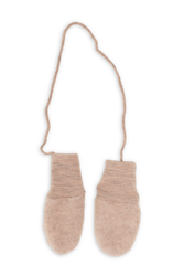 Engel Natur - Rękawiczki z wełny merino 0-1 lat - Sand Melange