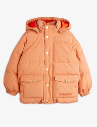 Mini Rodini Kurtka puchowa Solid heavy - różowa