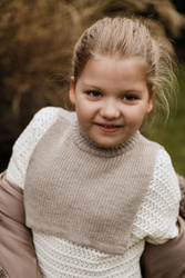 Mimimi - Komin z wełny merino dla dzieci - beż