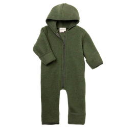 Engel Natur - Kombinezon z wełny merino z suwakiem - Schilf Melange