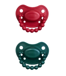 LUU Kids - Smoczki pozycjonujące 2szt. - Holy Green i Santa Red