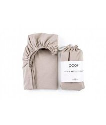 Poofi - Prześcieradło Organic 60x120 - Nugat