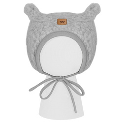 Zaffiro - Czapeczka Violet wełniana Nevada Grey